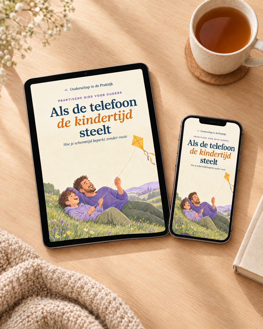 Als de telefoon de kindertijd steelt